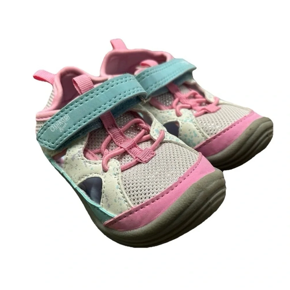 Toddler Girl Oshkosh Water Shoes Summer Beach Washable Size 6